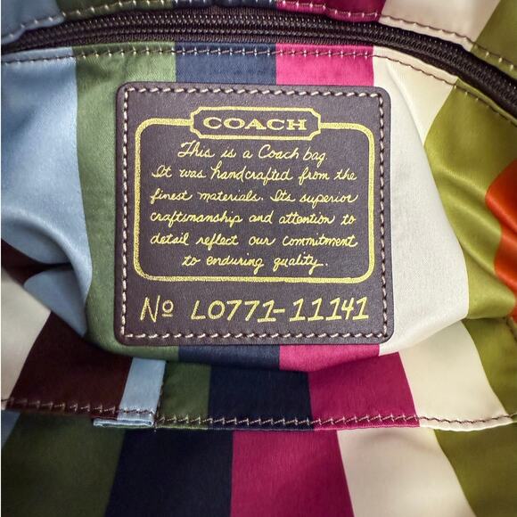 y2k COACH Legacy 2007 Leigh Turnlock Shoulder Bag - Picture 8 of 16